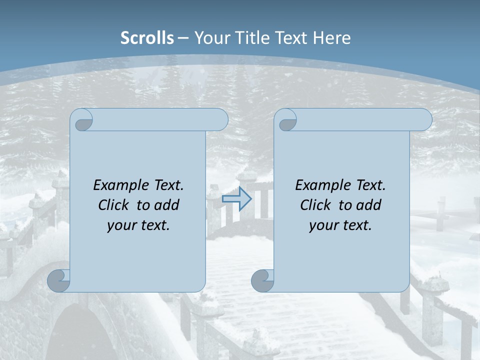Winter Bridge PowerPoint Template