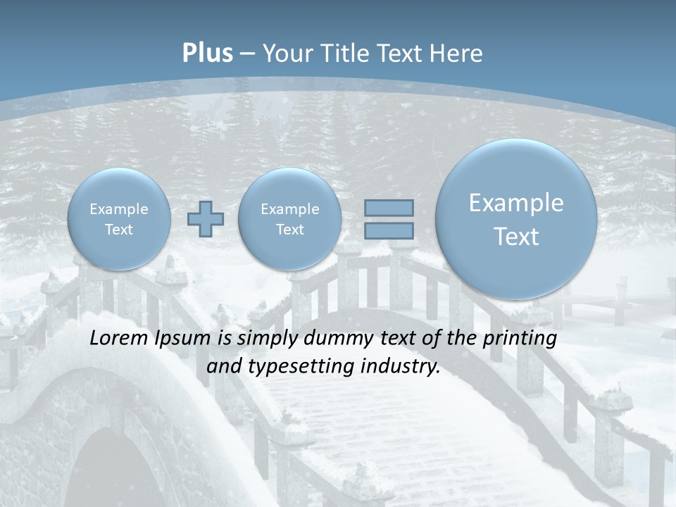 Winter Bridge PowerPoint Template