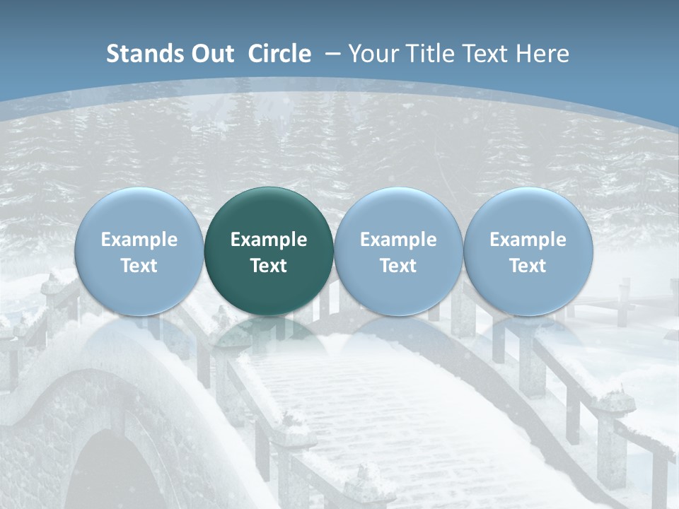 Winter Bridge PowerPoint Template