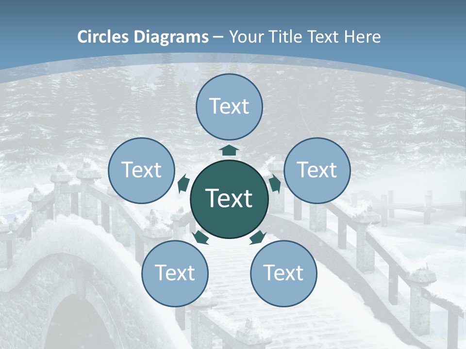 Winter Bridge PowerPoint Template