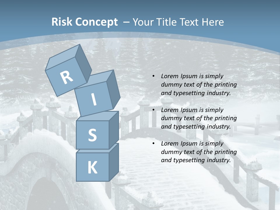 Winter Bridge PowerPoint Template