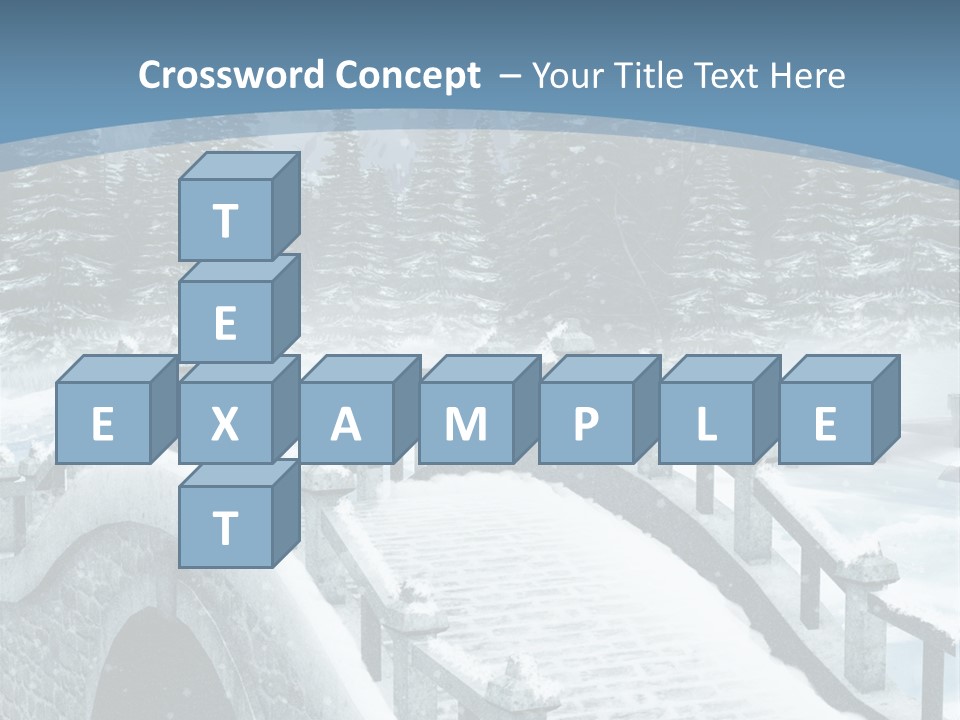 Winter Bridge PowerPoint Template