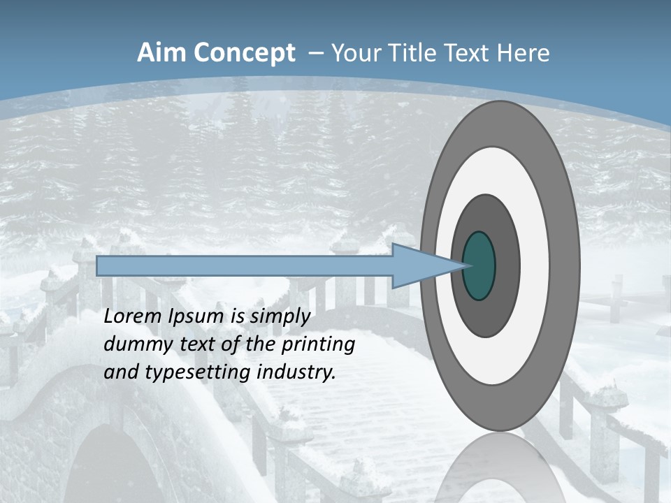 Winter Bridge PowerPoint Template