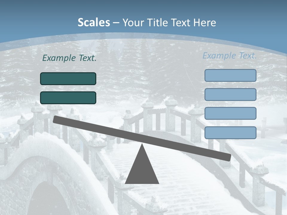Winter Bridge PowerPoint Template