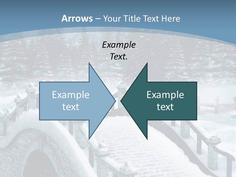 Winter Bridge PowerPoint Template