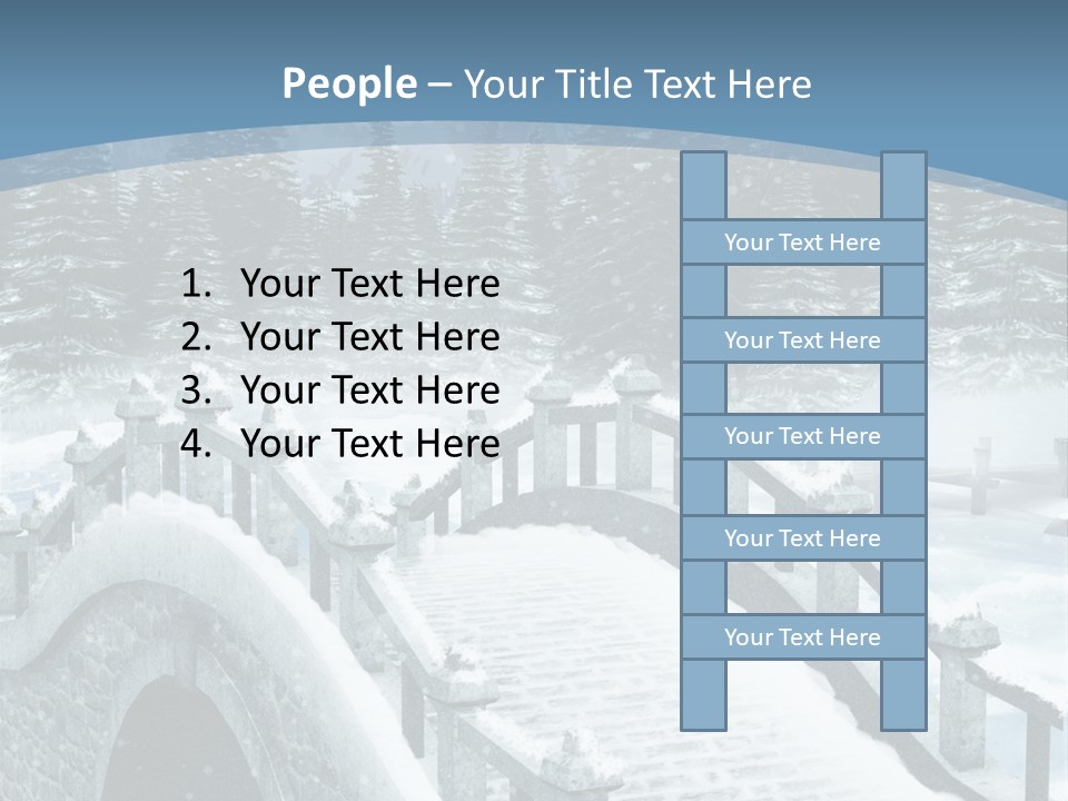 Winter Bridge PowerPoint Template