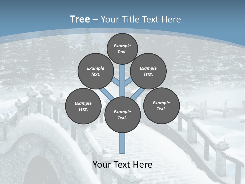 Winter Bridge PowerPoint Template