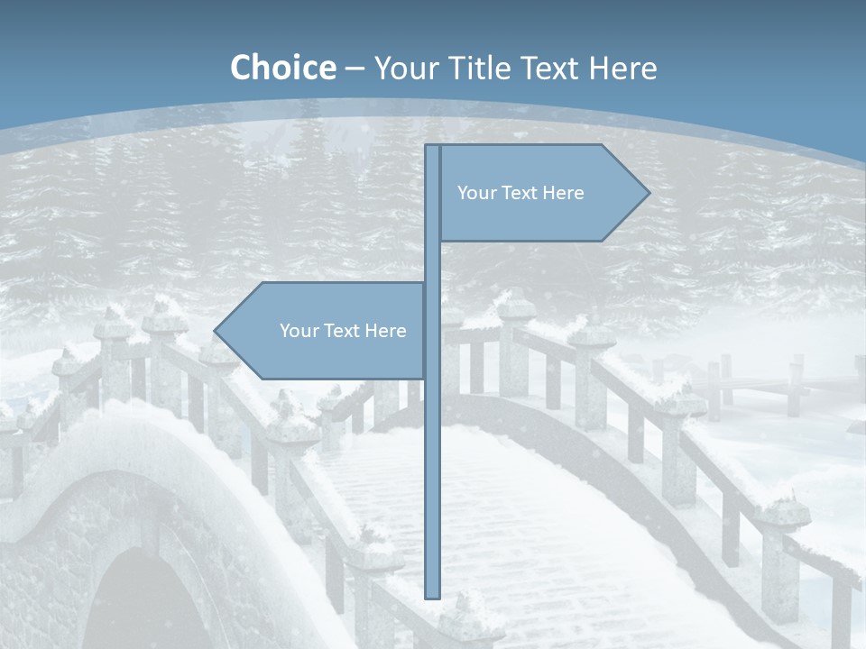 Winter Bridge PowerPoint Template