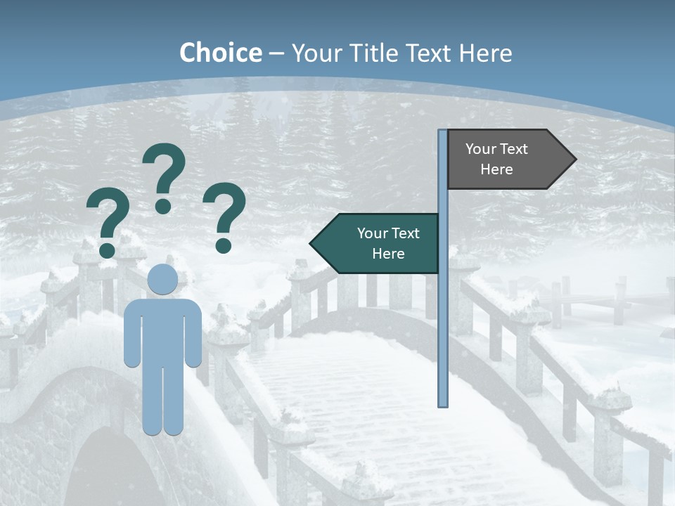 Winter Bridge PowerPoint Template