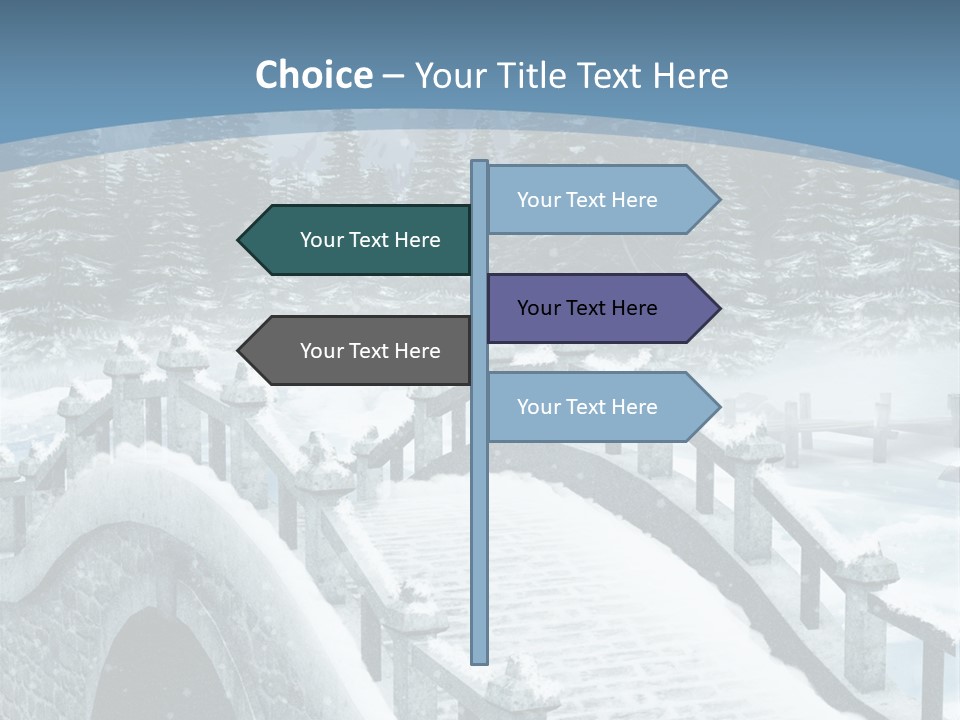 Winter Bridge PowerPoint Template
