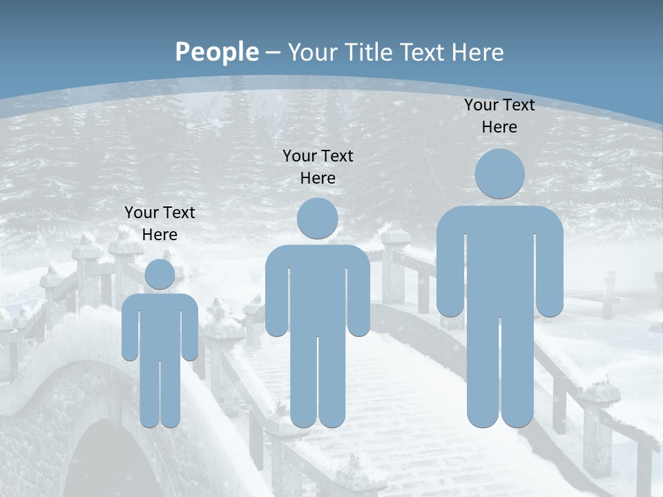Winter Bridge PowerPoint Template