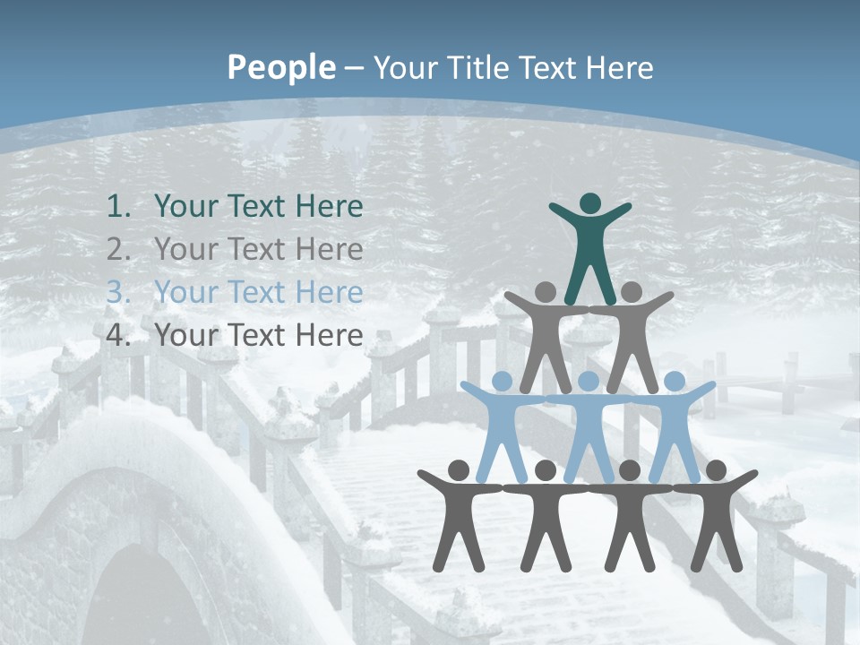 Winter Bridge PowerPoint Template