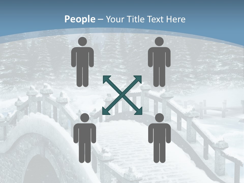 Winter Bridge PowerPoint Template