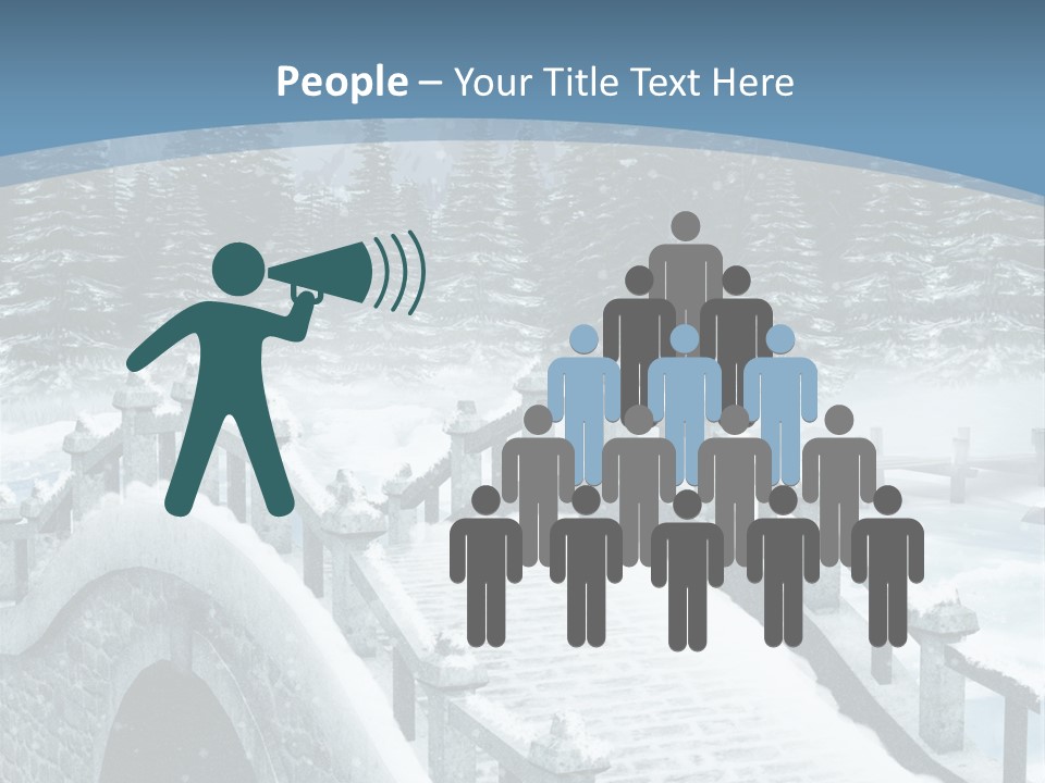 Winter Bridge PowerPoint Template