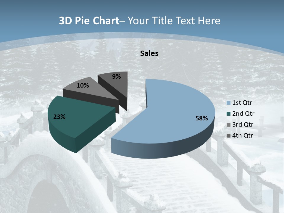Winter Bridge PowerPoint Template