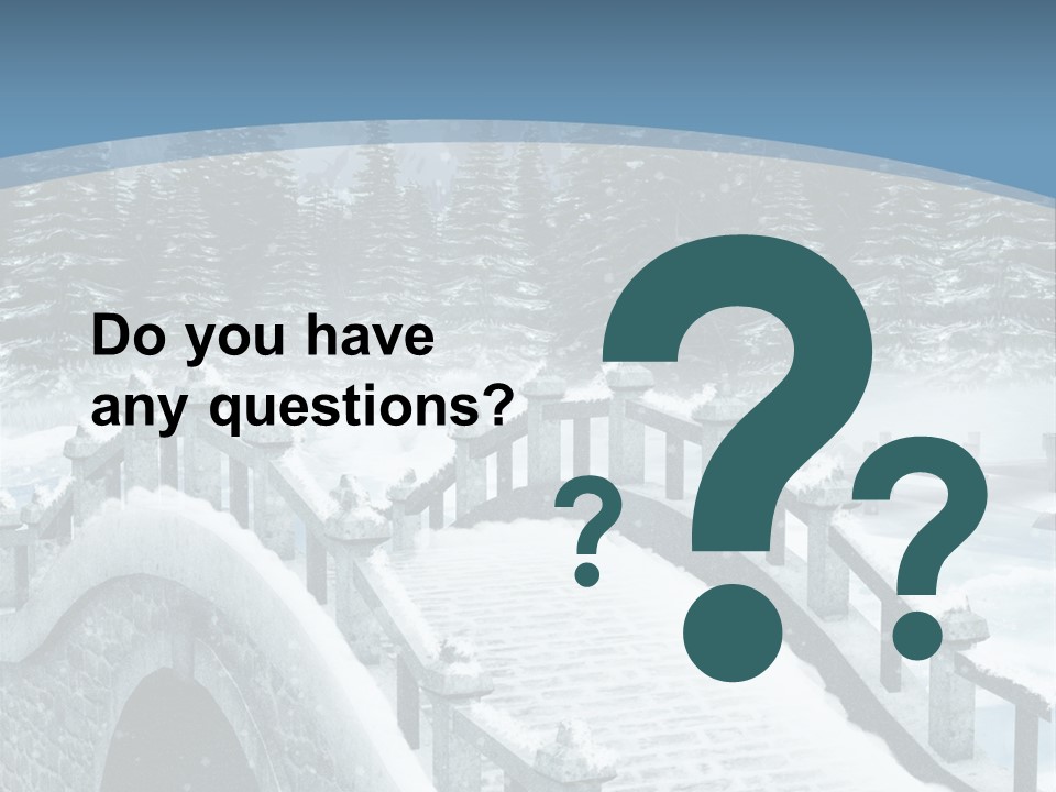 Winter Bridge PowerPoint Template
