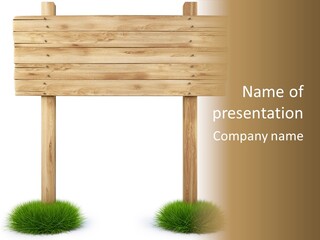 Wooden Billboard PowerPoint Template