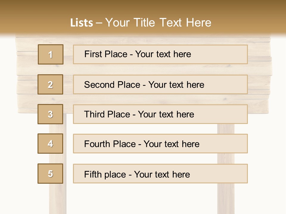 Wooden Billboard PowerPoint Template