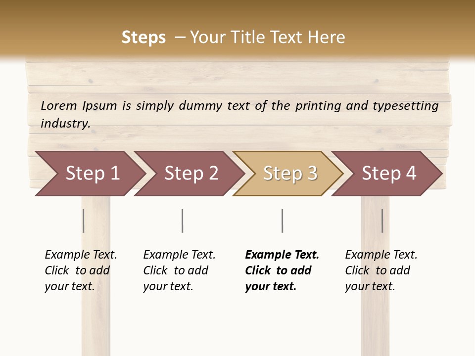 Wooden Billboard PowerPoint Template
