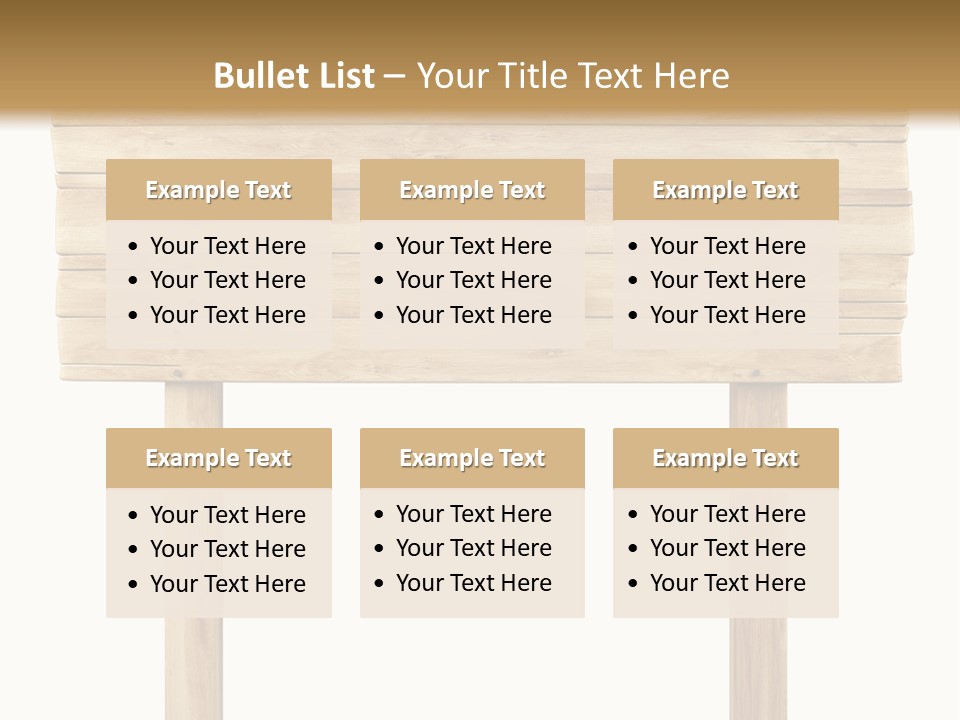 Wooden Billboard PowerPoint Template