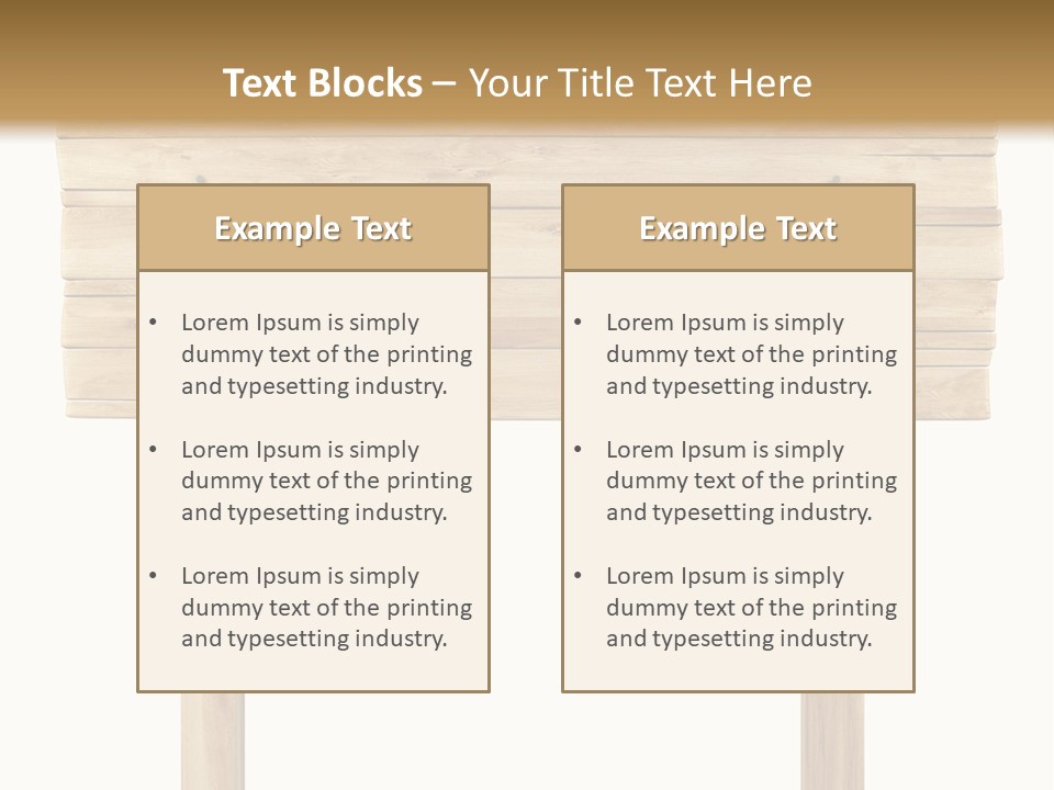 Wooden Billboard PowerPoint Template