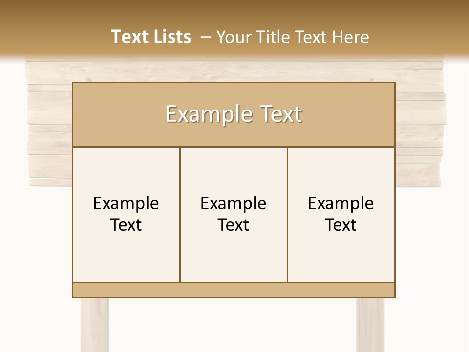 Wooden Billboard PowerPoint Template