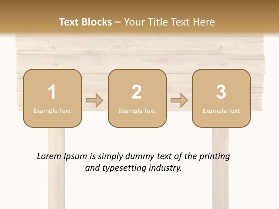 Wooden Billboard PowerPoint Template