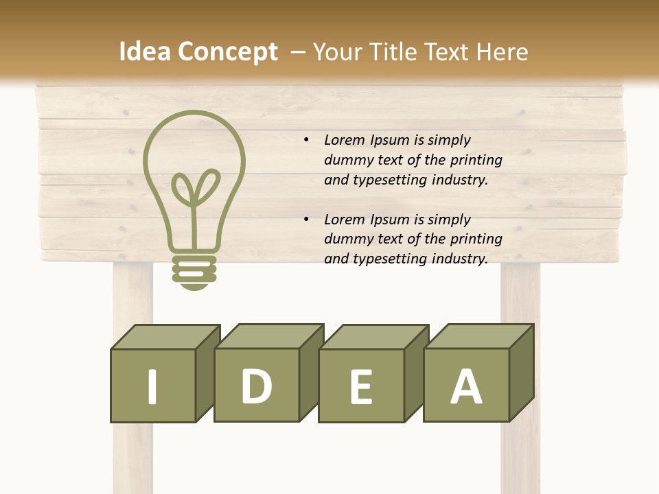 Wooden Billboard PowerPoint Template