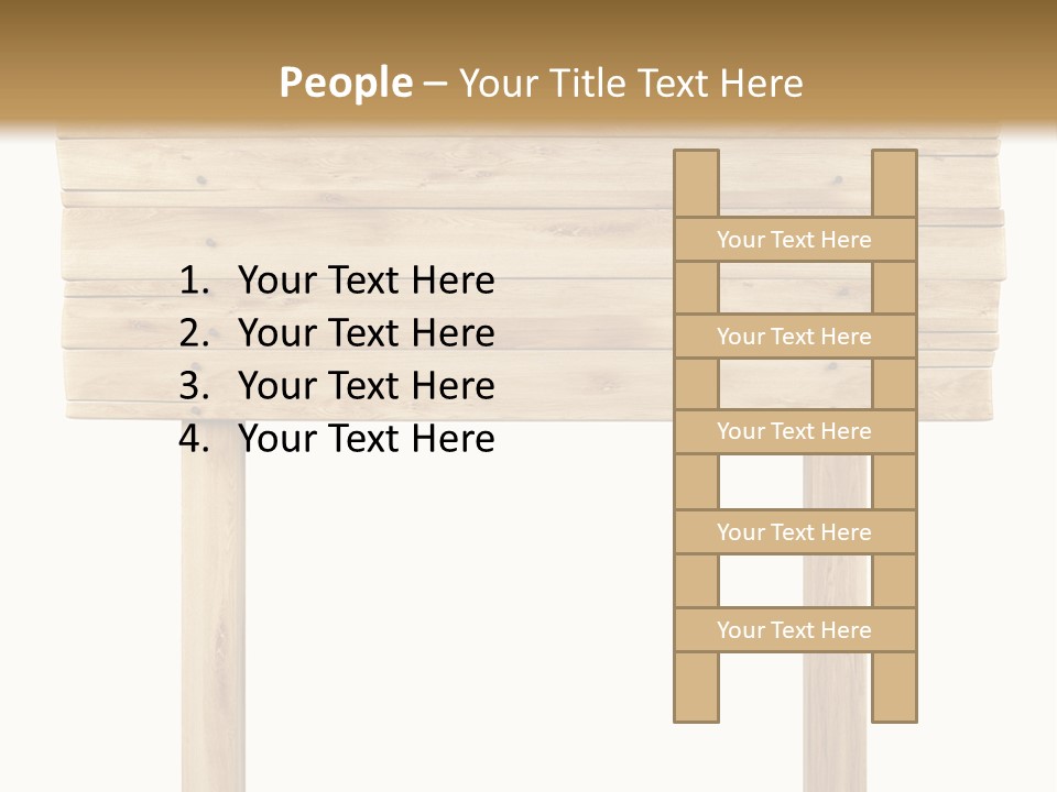 Wooden Billboard PowerPoint Template