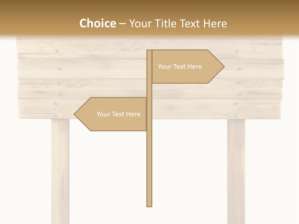 Wooden Billboard PowerPoint Template