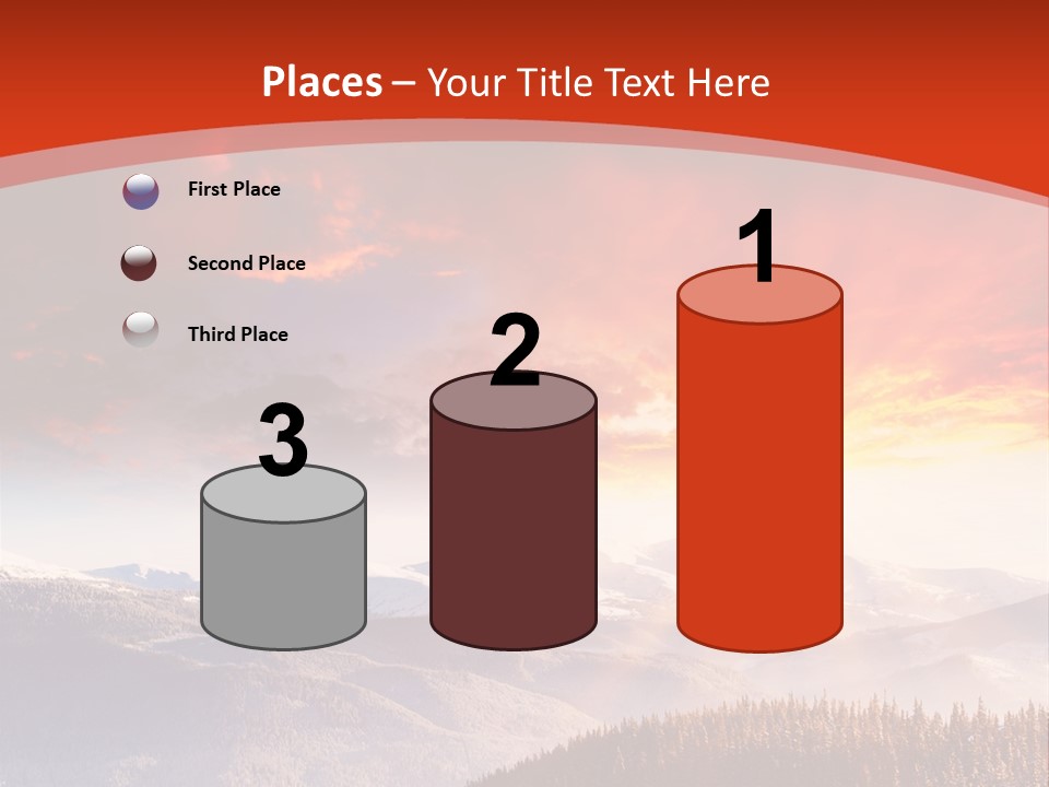 Winter Sunset PowerPoint Template