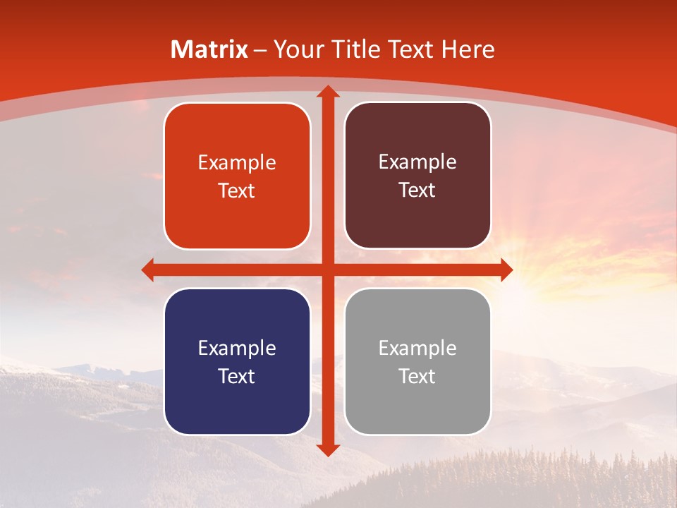 Winter Sunset PowerPoint Template
