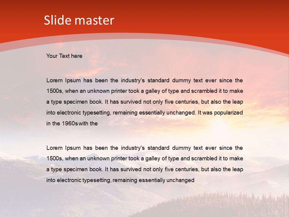 Winter Sunset PowerPoint Template
