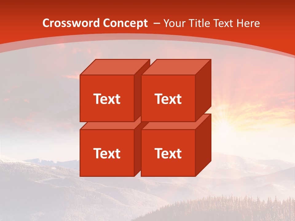 Winter Sunset PowerPoint Template
