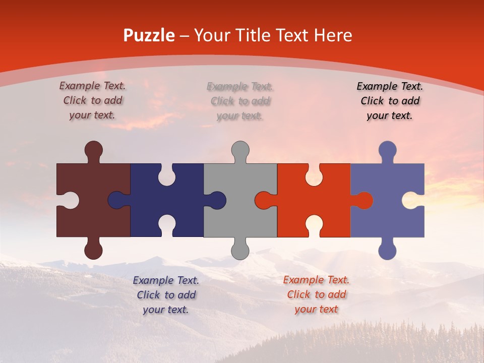 Winter Sunset PowerPoint Template