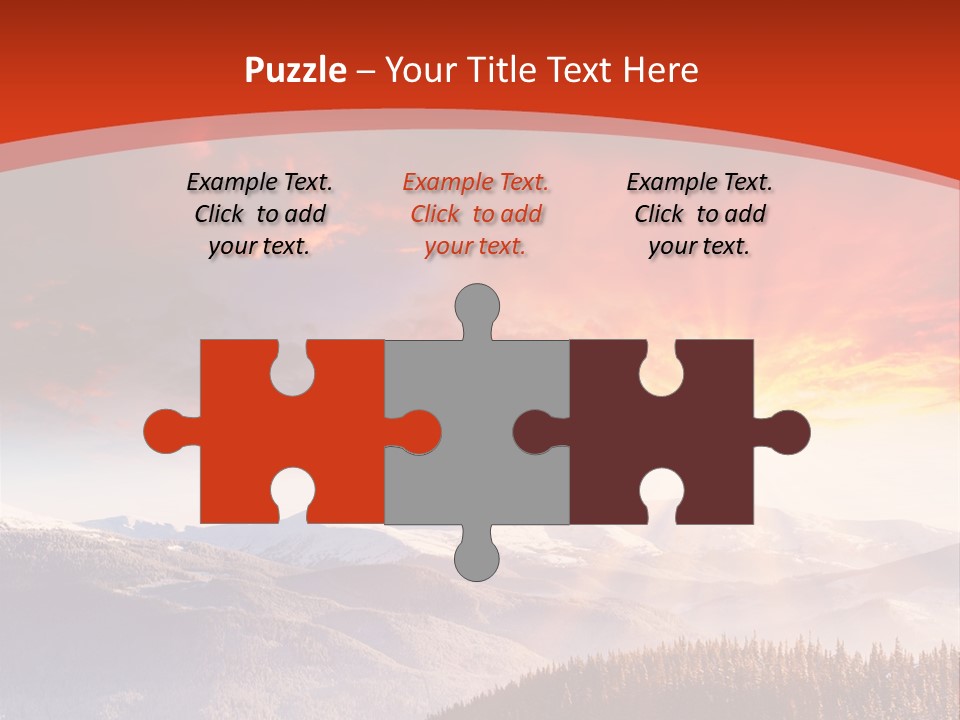 Winter Sunset PowerPoint Template
