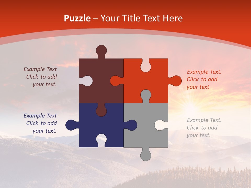 Winter Sunset PowerPoint Template