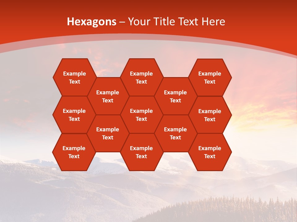 Winter Sunset PowerPoint Template