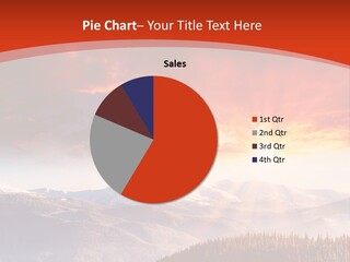 Winter Sunset PowerPoint Template