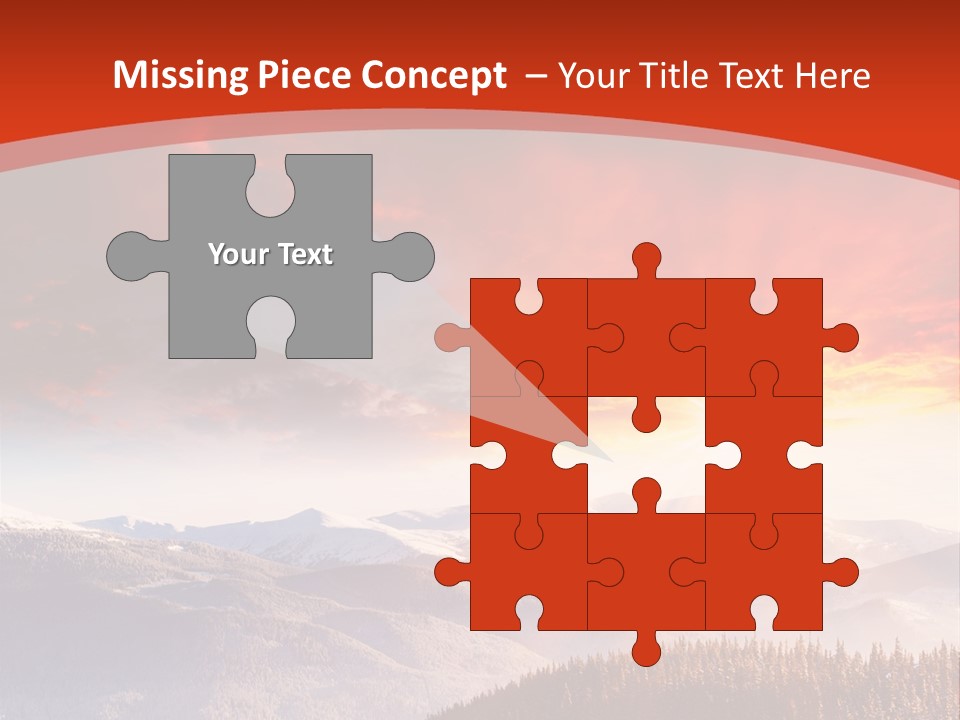 Winter Sunset PowerPoint Template