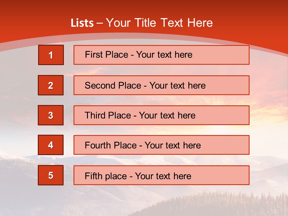 Winter Sunset PowerPoint Template