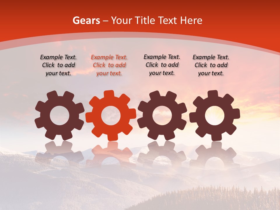 Winter Sunset PowerPoint Template