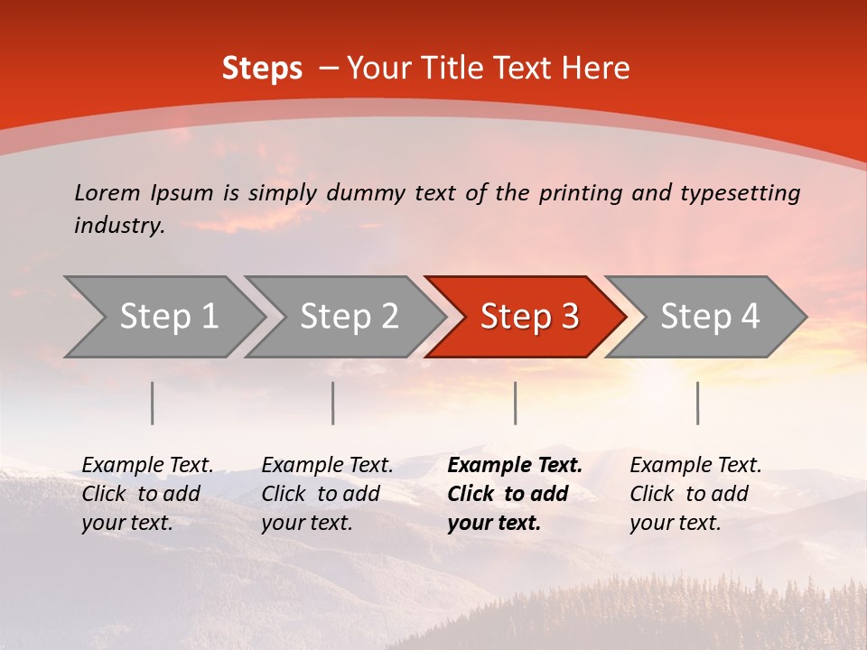 Winter Sunset PowerPoint Template