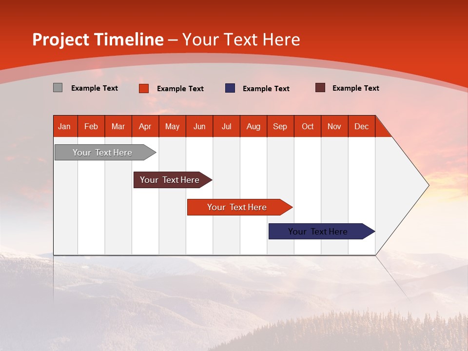 Winter Sunset PowerPoint Template