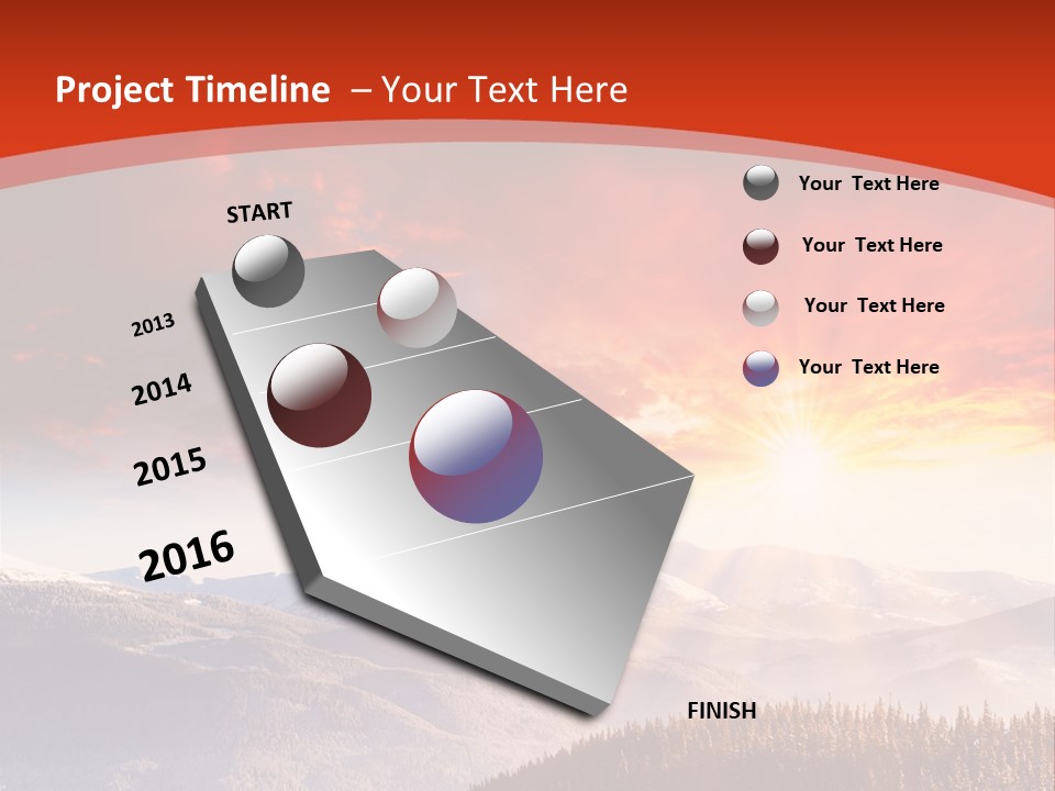 Winter Sunset PowerPoint Template