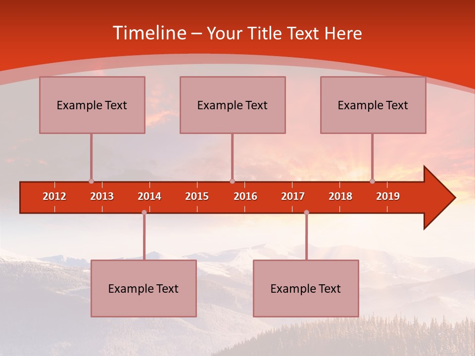 Winter Sunset PowerPoint Template
