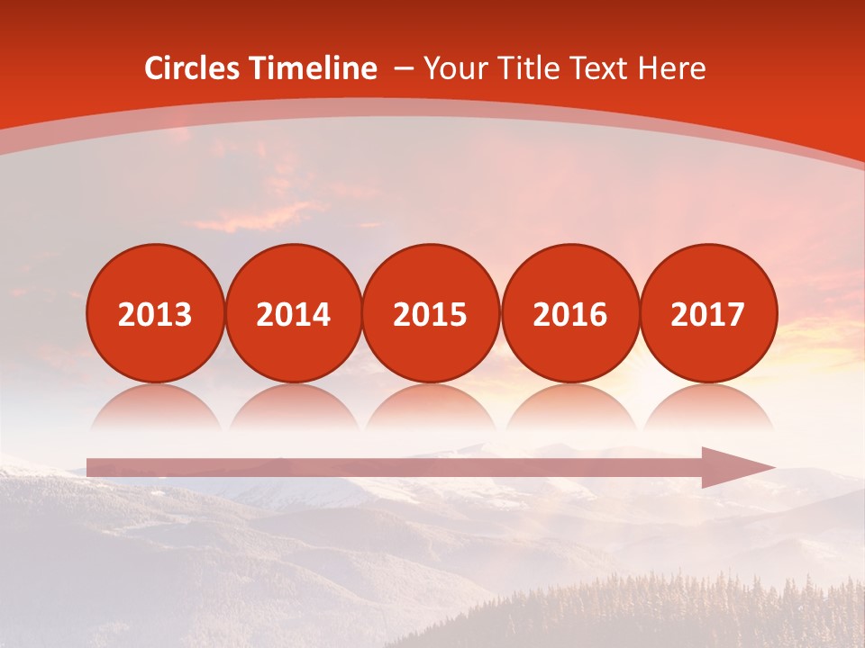 Winter Sunset PowerPoint Template