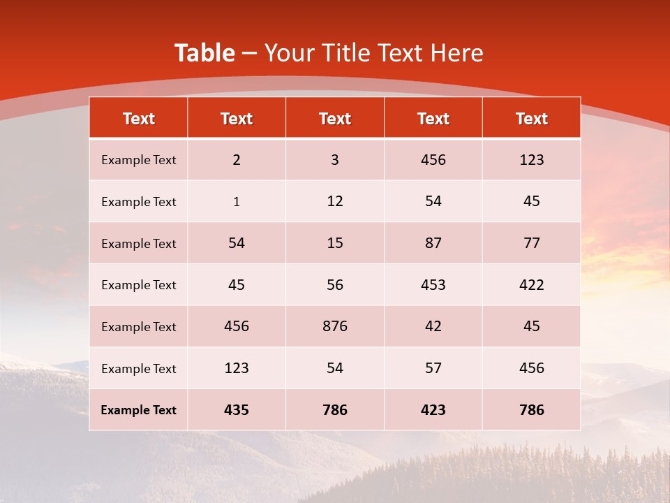 Winter Sunset PowerPoint Template