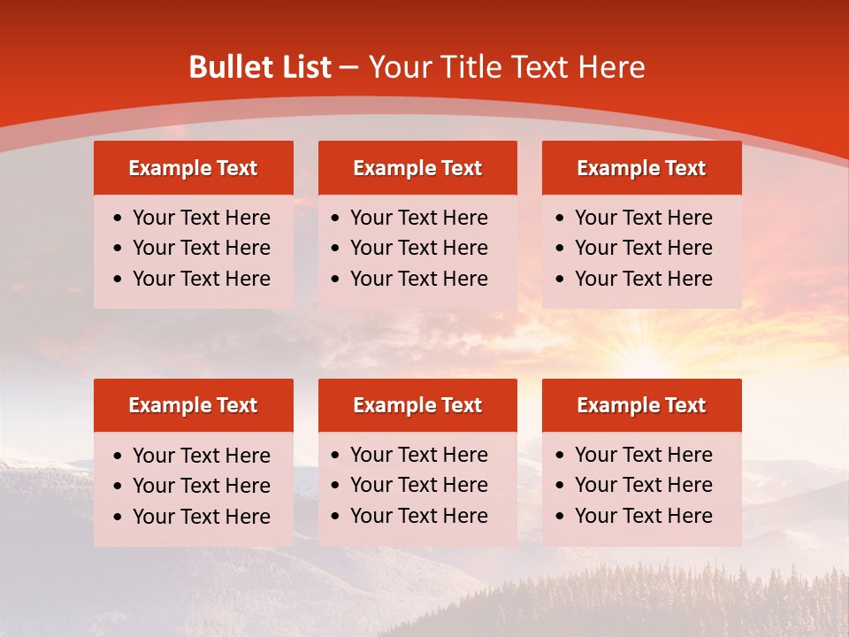 Winter Sunset PowerPoint Template