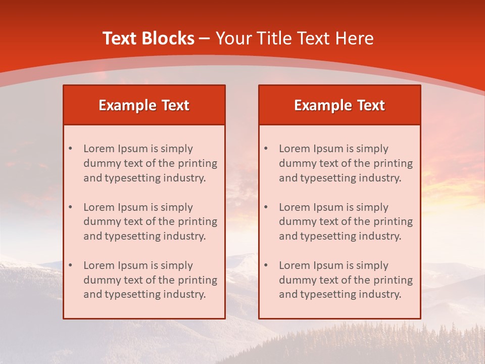 Winter Sunset PowerPoint Template